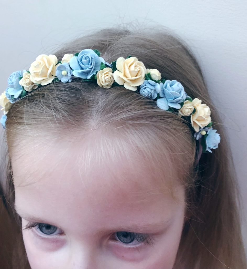 Flower girl headband Bridesmaid Headband Flower hairpiece