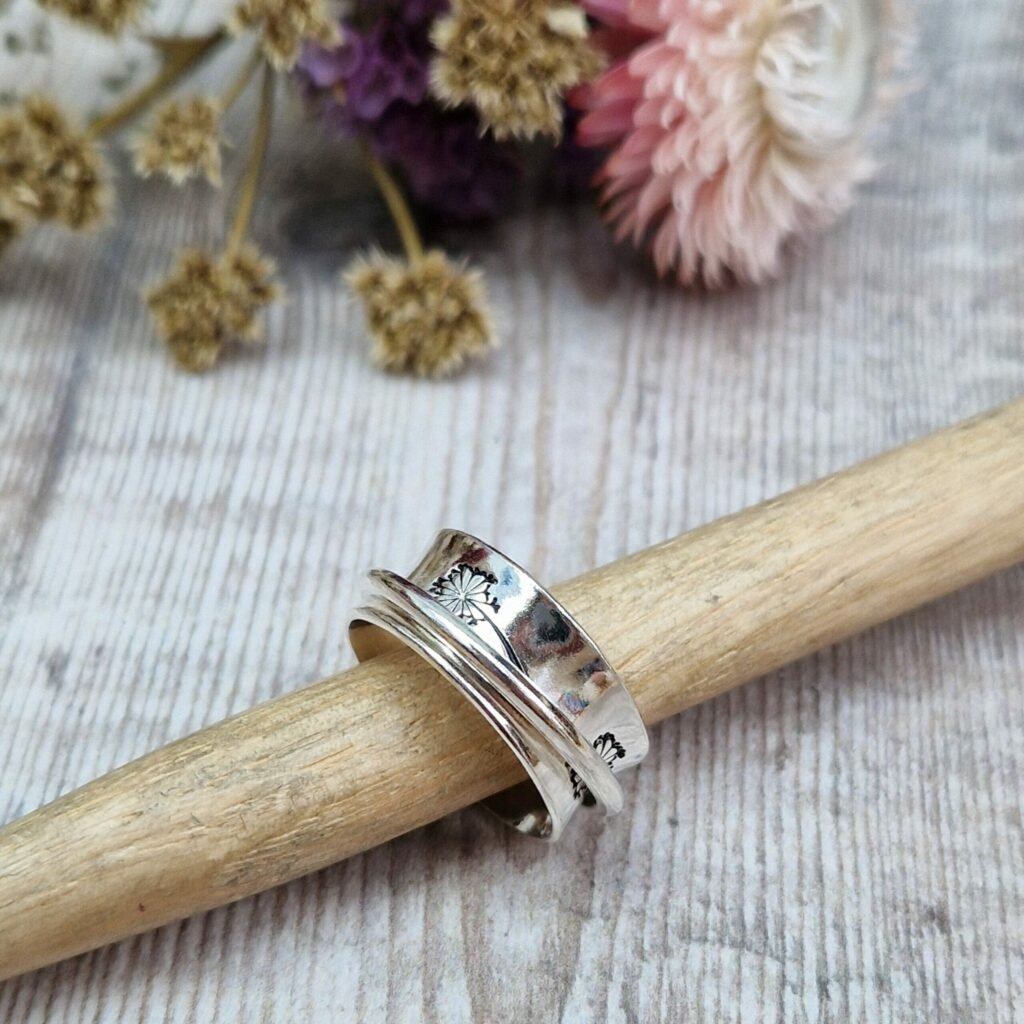 Buy Flower Spinner Ring, 925 Sterling Silver Ring, Handmade Ring, Thumb Ring,  Fidget Ring, Boho Ring Worry Ring, Band Ring, Ring for Women Online in  India - Etsy